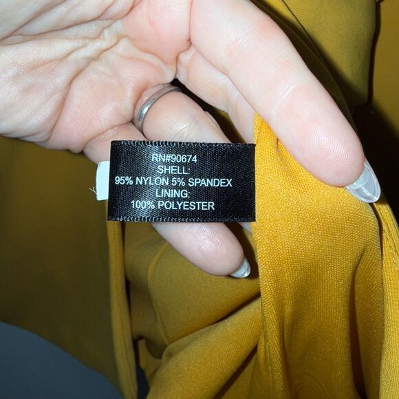 Boston Proper Beyond Travel Classic Boyfriend Blazer - Marigold 16 - Picture 6 of 7